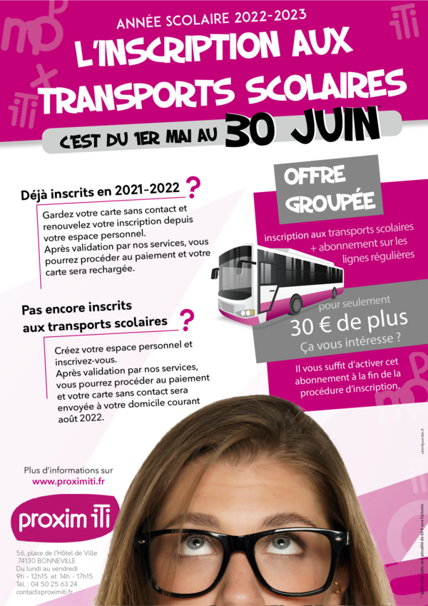 Affiche transports scolaires